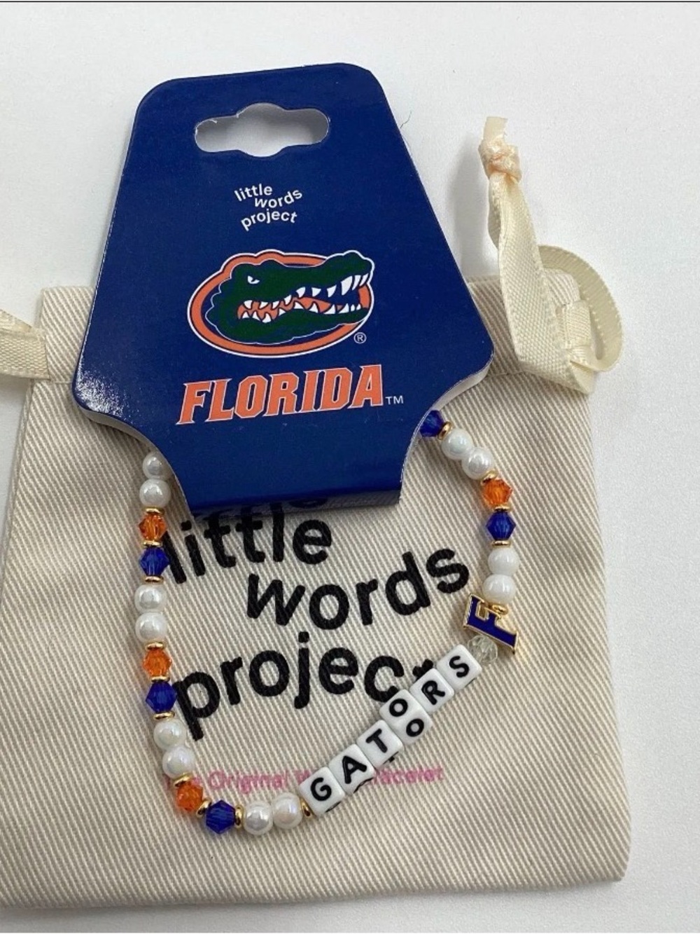 Little Words Project Beaded Bracelet - Florida Gators